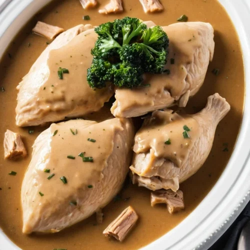 Easy Crockpot Chicken and Gravy