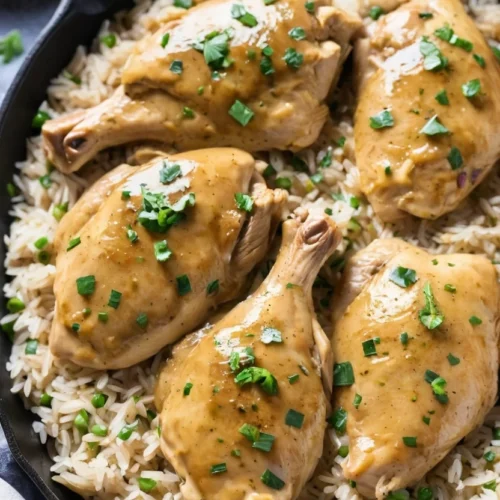 The Ultimate Smothered Chicken and Rice