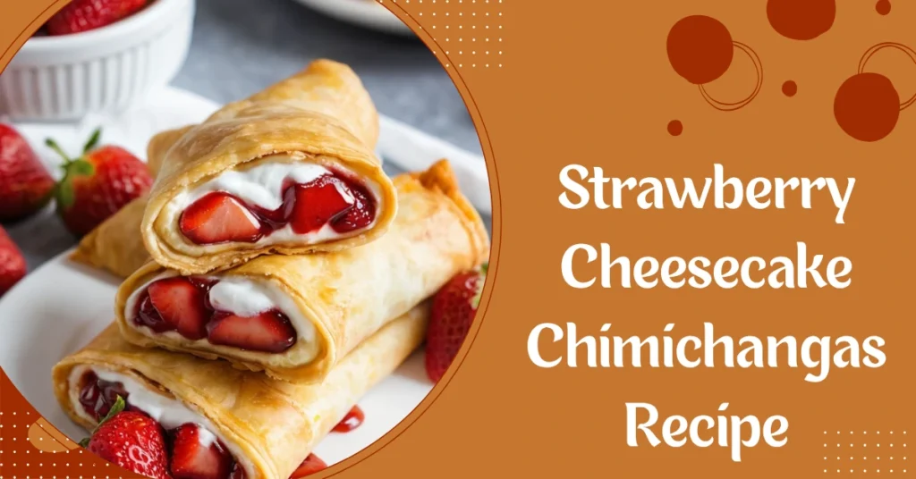 Strawberry Cheesecake Chimichangas recipe