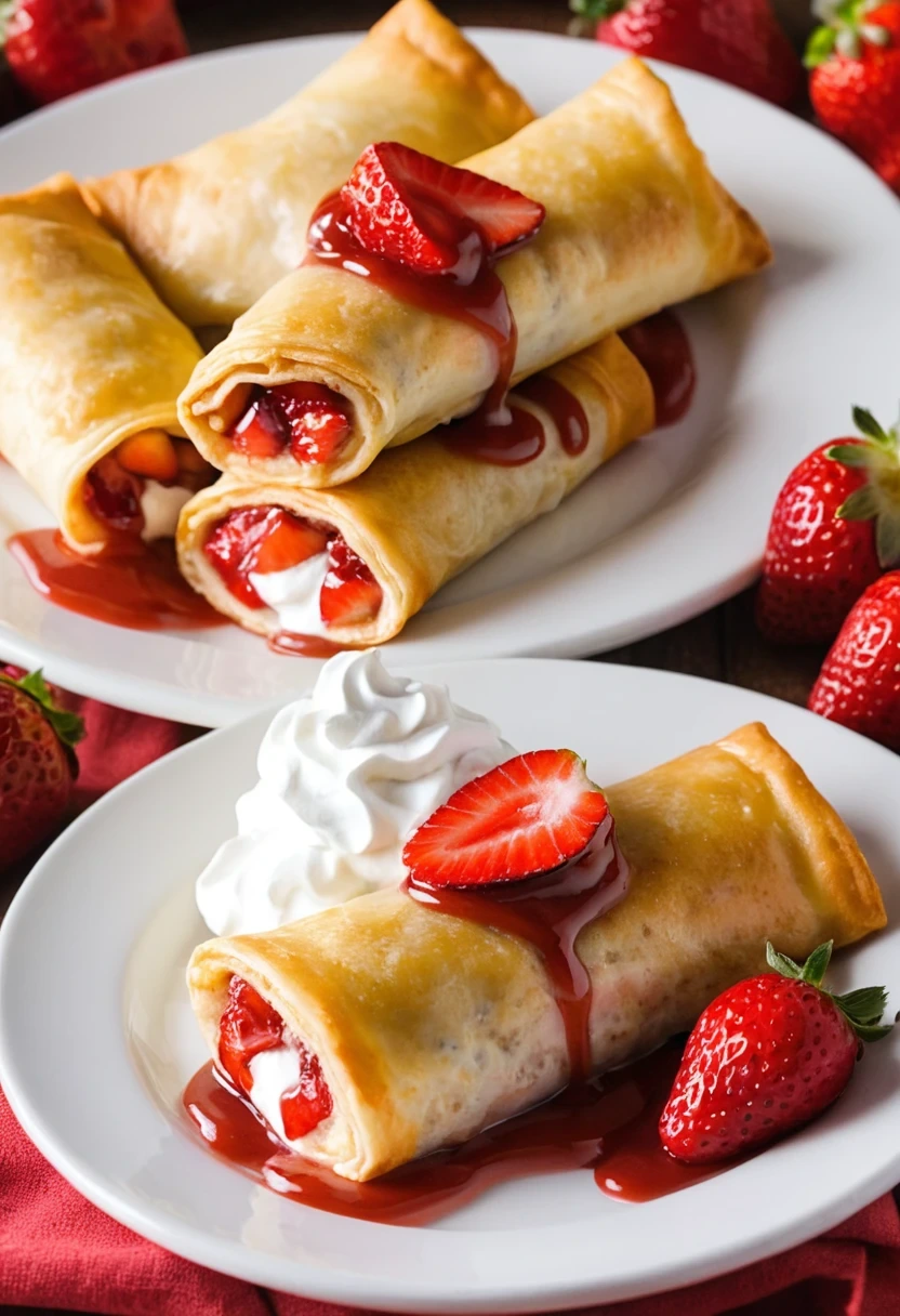 Strawberry Cheesecake Chimichangas